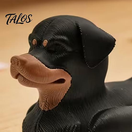 3D Printed Rottweiler Dog Duck Figurine, Funny Dog Duck Ornament, Desktop Entry Car Ornament Creative Decoration