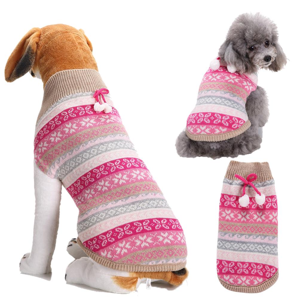 Pet Clothes Small and Medium Sized Dog VIP Teddy New Santa Claus Pet Knitted Sweater Dog Clothes