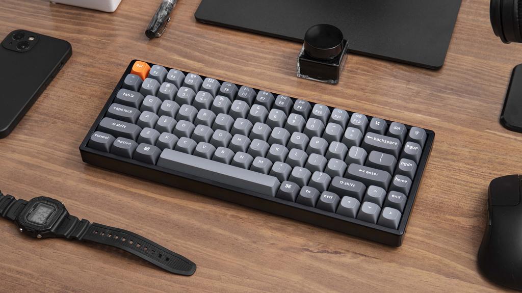 Keychron K2 Max QMK Wireless Mechanical Keyboard Fully Assembled / White Backlight / Keychron Super Banana