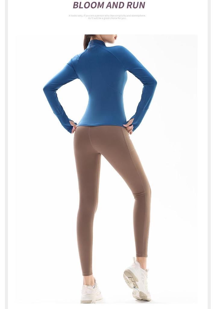 Women's Slim Fit Quick-Dry Sports Jacket for Running & Yoga
