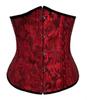Jacquard  Corset Underbust Top Plus Size Satin Waist Cincher Sexy Gothic Workout Corsets Lingerie Women
