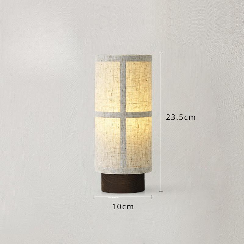 Japanese Tradition Handmade Fabric Table Lamp Modern Bedroom Study Homestay Room Decor Desk Light LED  Atmosphere Standing Lamp