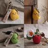 Apple And Pear Plush Keychain With Polyester Material For Cute Gift And Decoration
