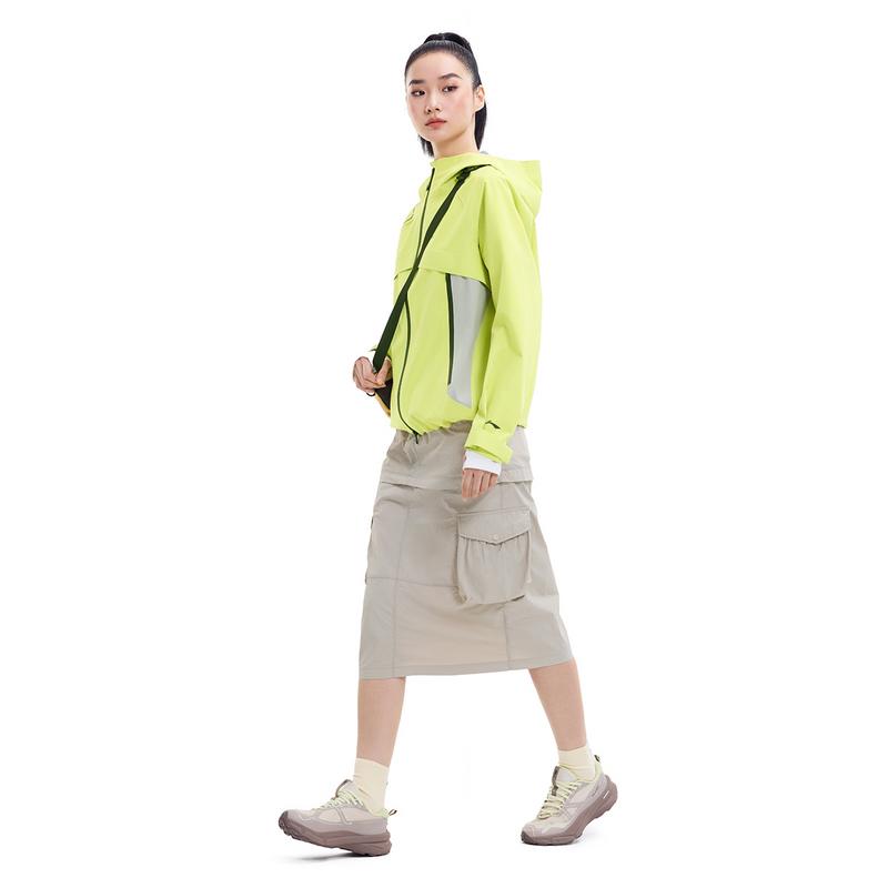 Li-Ning Outdoor CF Letter Zipper Hooded Versatile Casual Waterproof Windproof Breathable Wear-Resistant Cold-Resistant Rainproof Jacket AEMW007-3
