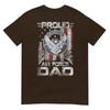 Unisexs Proud Air Force Dad Shirt Military Family Fathers Day TShirt