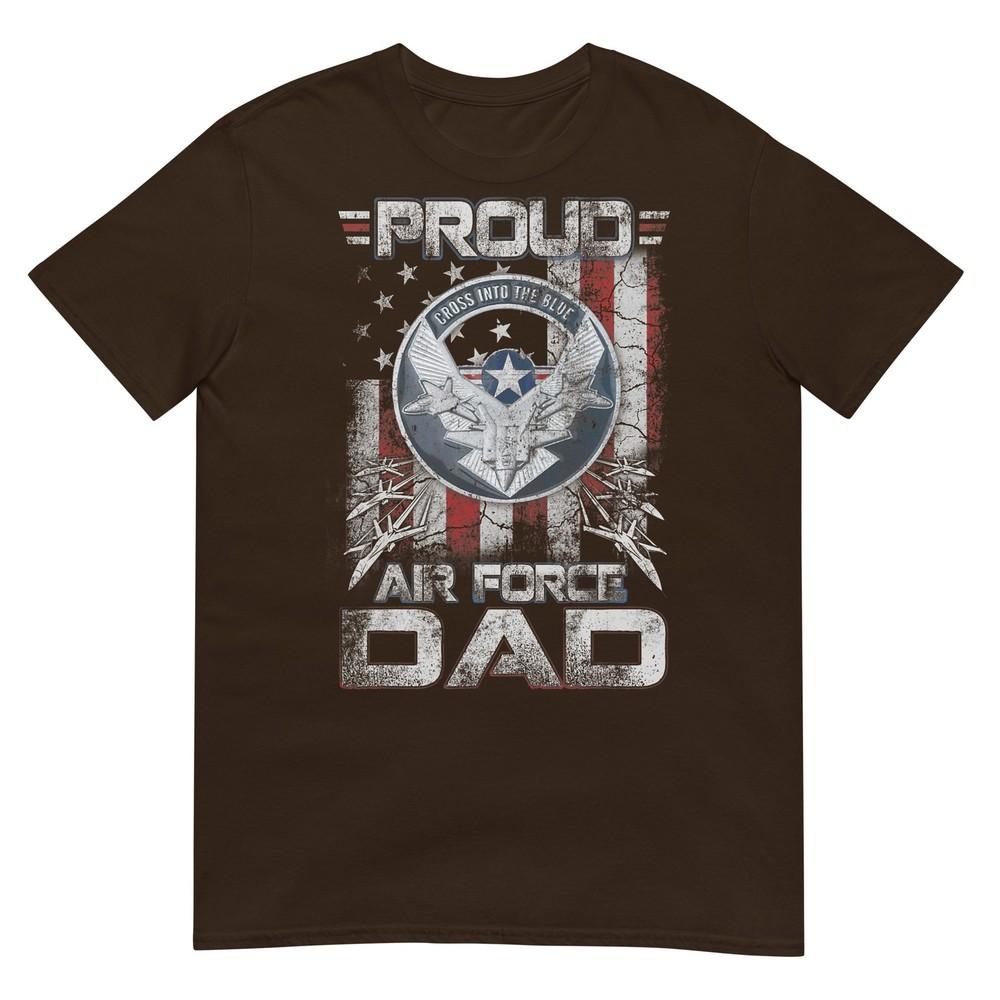 Unisexs Proud Air Force Dad Shirt Military Family Fathers Day TShirt