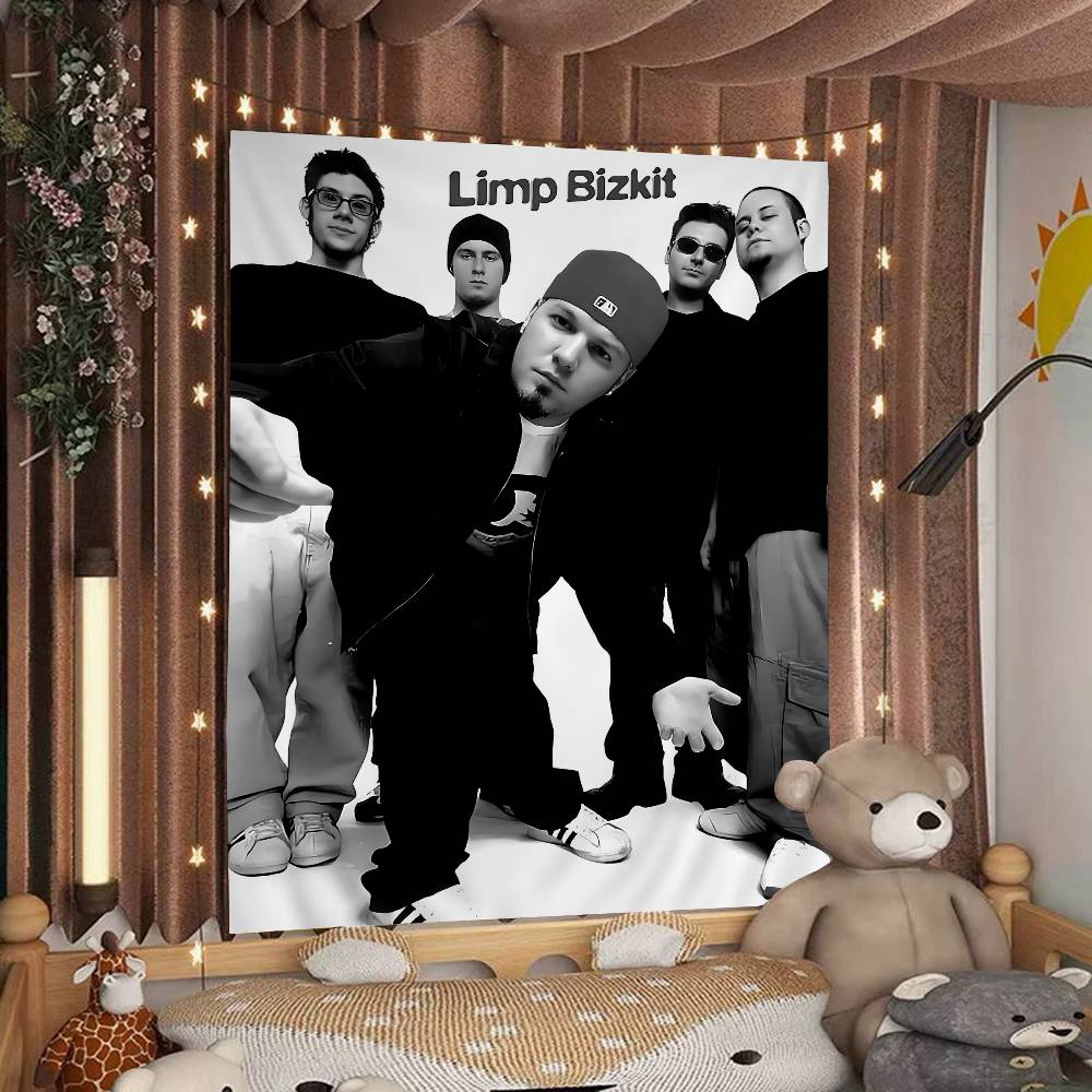 

Rock Band Limp Bizkit Мультяшный Гобелен Искусство Научная Фантастика Комната Домашний Декор Настенное Полотно Домашний Декор 74x94cm(29x37in)