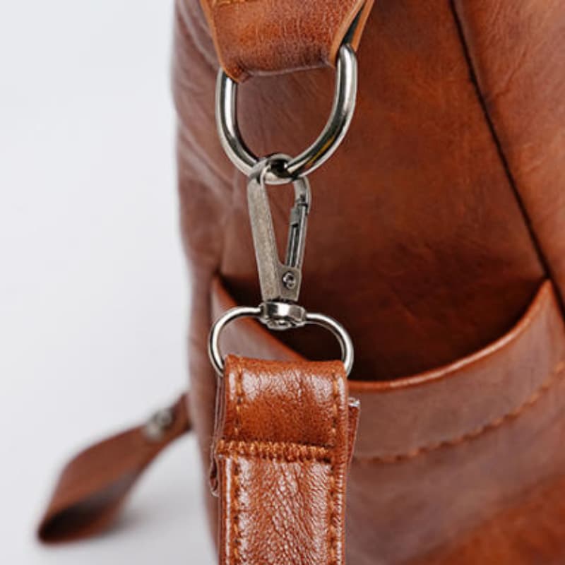 Urban simple soft leather portable shoulder