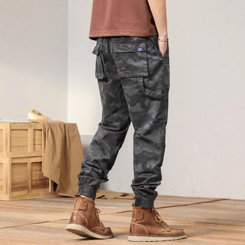 Camouflage Overalls Men's Loose Men's Trousers Trendy Pants Men's Casual Pants High-end Men's Clothing