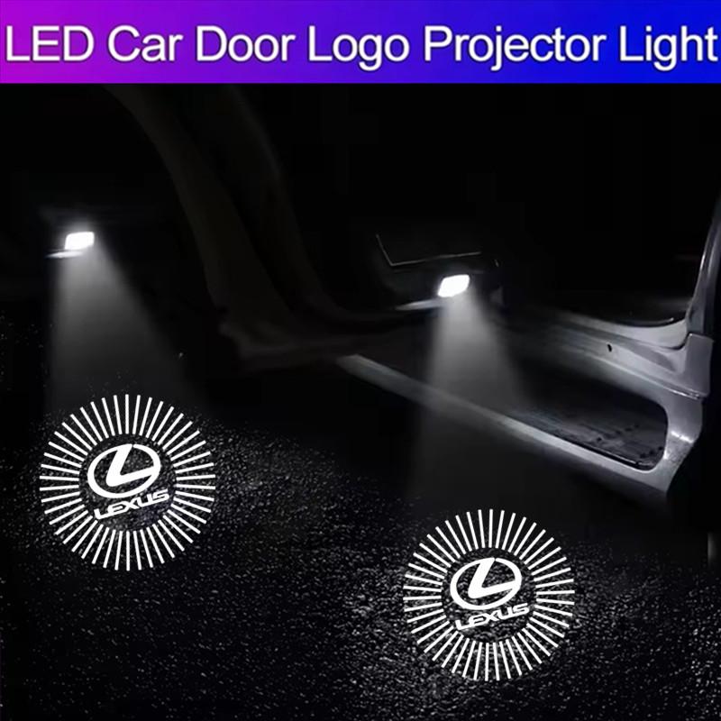 2026 Hot Interior Stickers LED Car Door Welcome Projector Ghost Shadow Light Accessories For Lexus RX ES GX LS LX IS GS RC UX Se