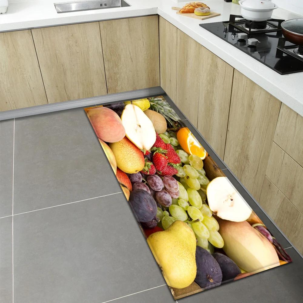 Bedroom Children Living Room Decoration Corridor Bathroom Non-slip Rug Fruit Pattern Kitchen  Home Door Mat