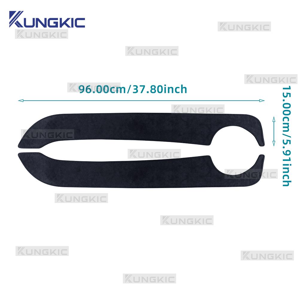 Door Anti-kick Pad For Abarth 595 695 2012-2025/ Fiat 500/500C 2008-2025/ 500E 2013-2019 Flannel LHD RHD Mat Trim Accessories