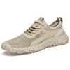 Men's Summer Breathable Mesh Lightweight Casual Shoes - Soft Sole, Hollow Design, Trendy and Versatile.