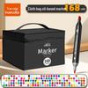 True Color Double-Ended Oil-Based Markers: Quick-Drying Anime Art Set with Hard Tips for Students