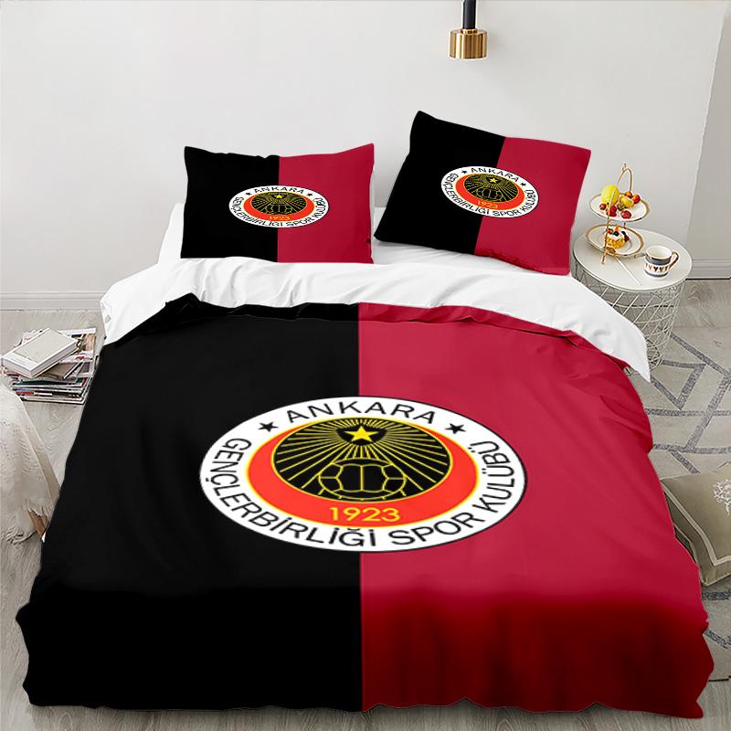 Genkelbigli Club Sports 3PCS Bedding set,Ideal for 1pc Duvet Cover And 2pcs Pillowcases Perfect for Fan gift,Ideal for Bedroom, Dormitory