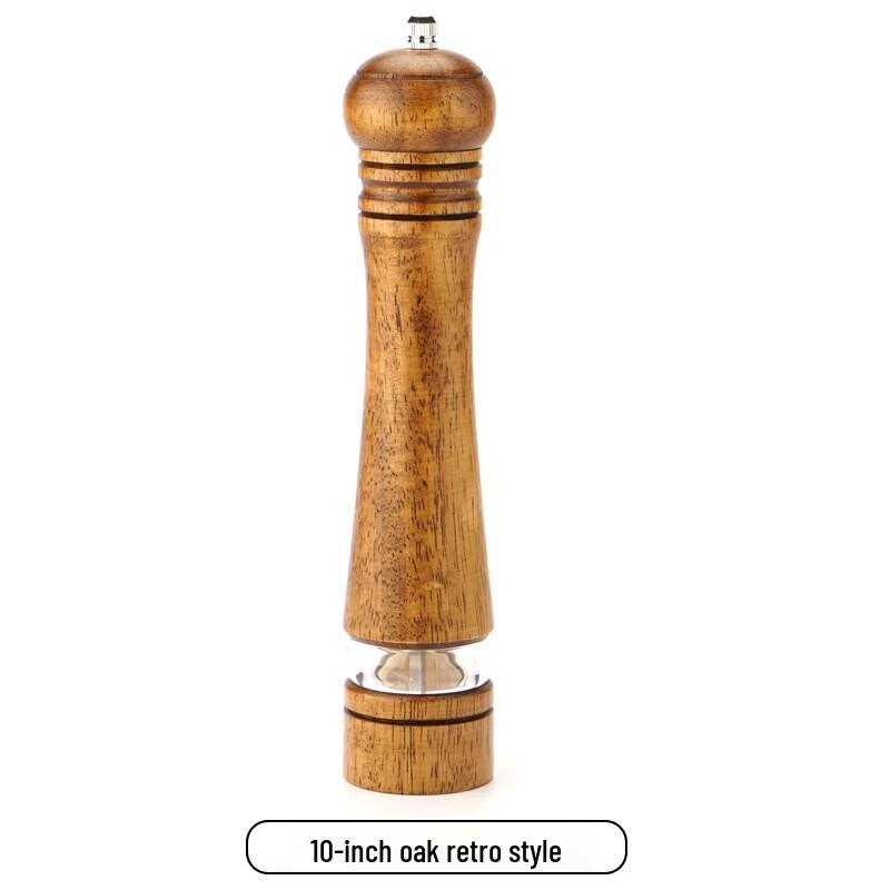 

Lilang 10-inch Retro Oak Manual Pepper Grinder