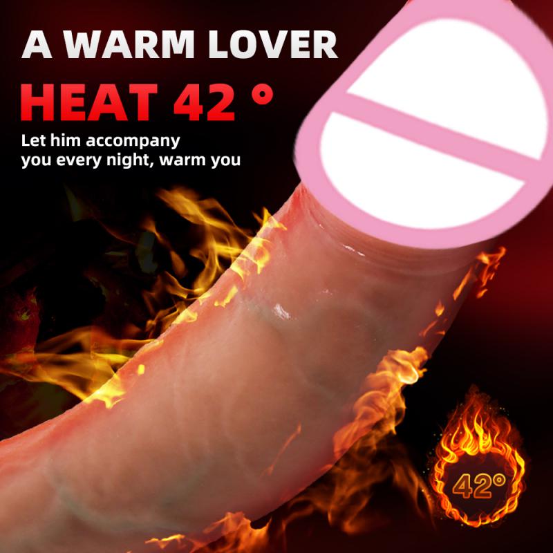 Realistic Dildo Penis Silicone Thrust Heating Remote Vibrator For Women Big Cock Masturbation Sex Toys Adult Products Sex Shop