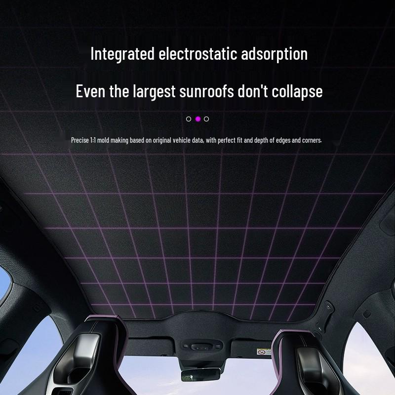 Xiaomi YU7 Osłona przeciwsłoneczna szyberdachu Panoramiczny dach Elektrostatyczny Akcesorium wewnętrzne