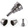 Round Welding Nozzle Welding Nozzles 500-2/600-2/630 Heatgun 35*65mm 500-2/600-2/630 Heatgun Silver Dia 9mm Metal 1Pc Practical