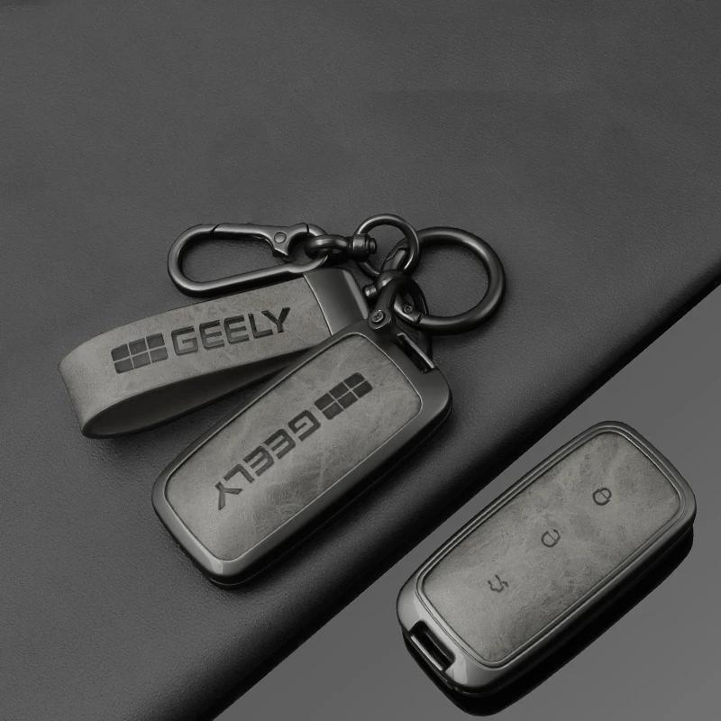 Car Key Case Remote Decoration Cover Auto Accessories For Geely Galaxy EX5 E5 Cityray L6 L7 EMI Proton e.MAS 7 5 E8 Starry 8