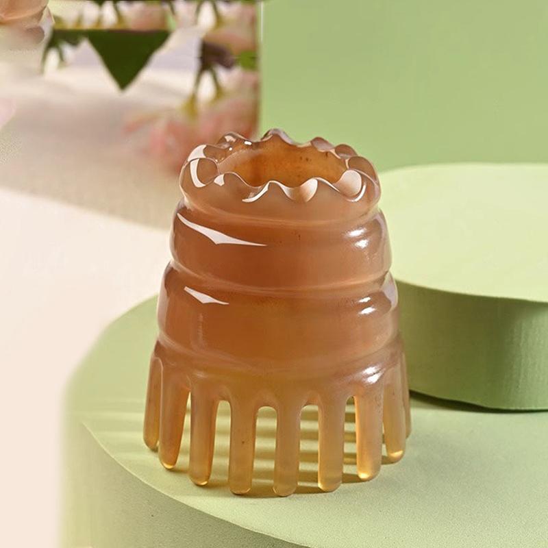 Cow Horn Hair Comb Meridian Comb Hairs Wash Scalp Massage Hair Treatment Device Natural Hair Care Brush Accessories For Women