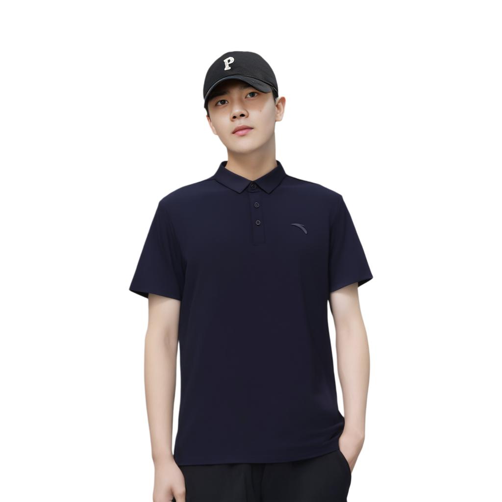 Anta Training Series Simple Breathable Versatile Casual Comfortable Fashion Short Sleeve Polo Shirt Men tops 952627114-9