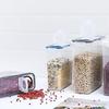 Multipurpose 4L Clear Food Storage Bin With Sealed Lid For Bulk Grains Bean And Kitchen Supplies