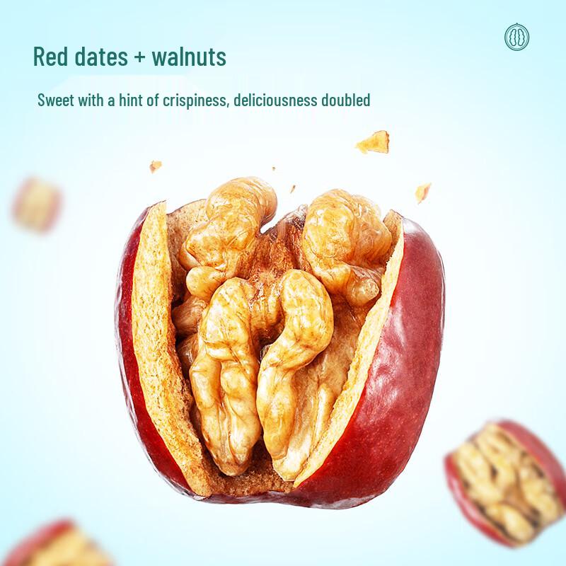 Three Squirrels Premium Dried Jujubes & Walnut Snacks