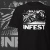 Maglietta Vintage Infest Band Anni '80 Powerviolence Hardcore Punk