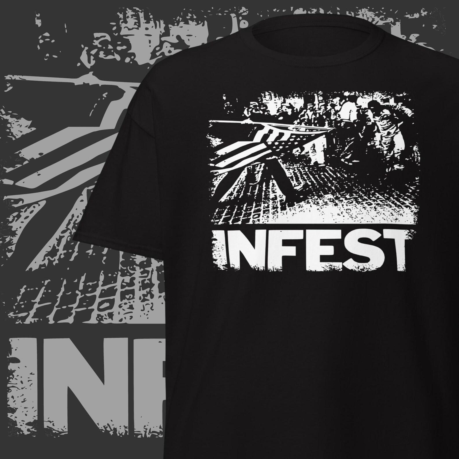 Vintage Infest Band T-Shirt 80s Powerviolence Hardcore Punk 3XL