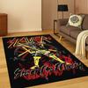 3D Slayer Heavy Metal Rock Band Schild Teppich Teppich für Schlafzimmer Wohnzimmer Sofa Fußmatte Heimdekoration, Kinder Spielbereich Teppich Rutschfest