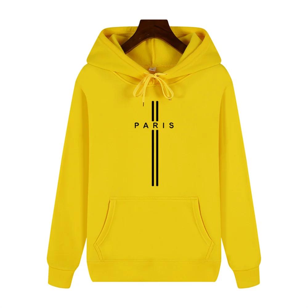 Simple Personality Printed Autumn and Winter Comfort Plus Cashmere Men's High Quality Casual Fashion Warm Street Hoodie