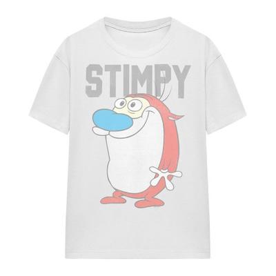 Ren & Stimpy Unisex Adult Collegiate T-Shirt