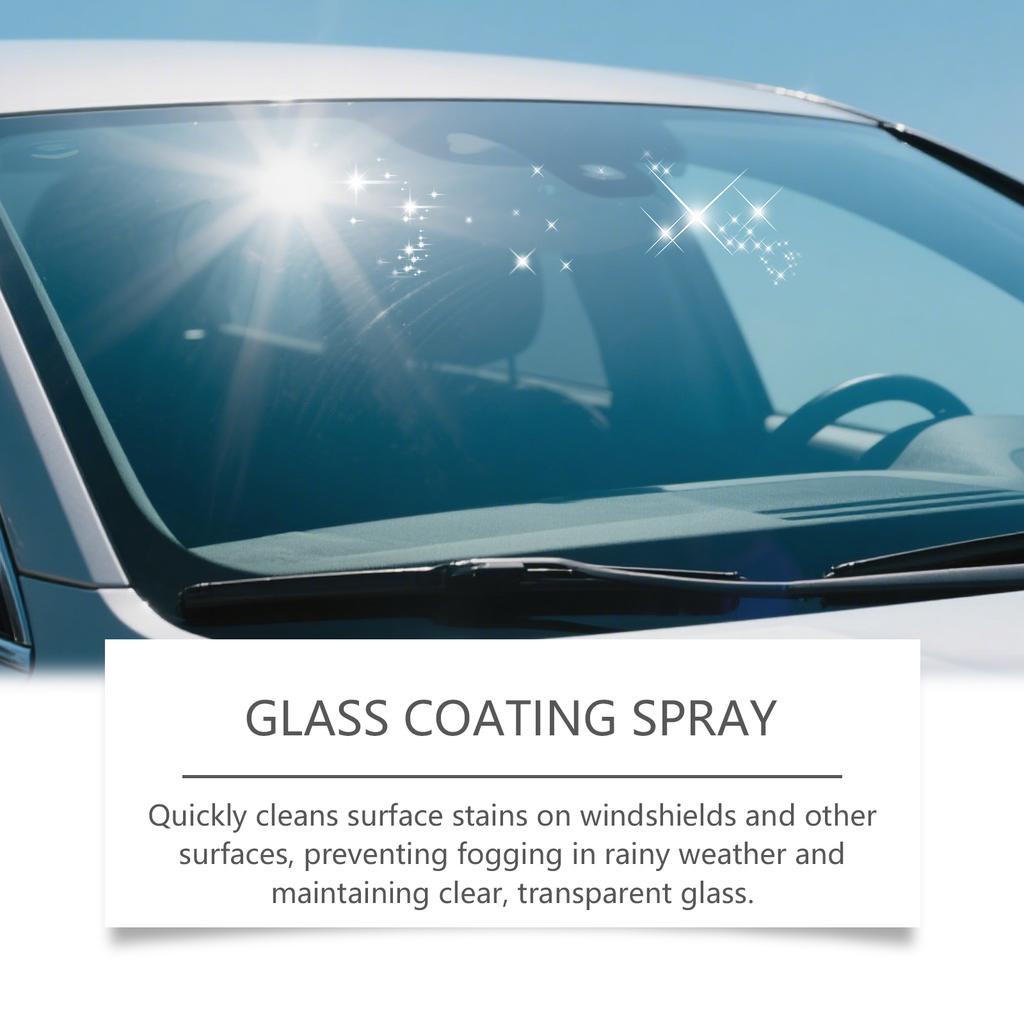Auto Fensterglasreiniger Keramik Glasbeschichtung Spray, Auto Windschutzscheibe Regendicht Politur 237ml