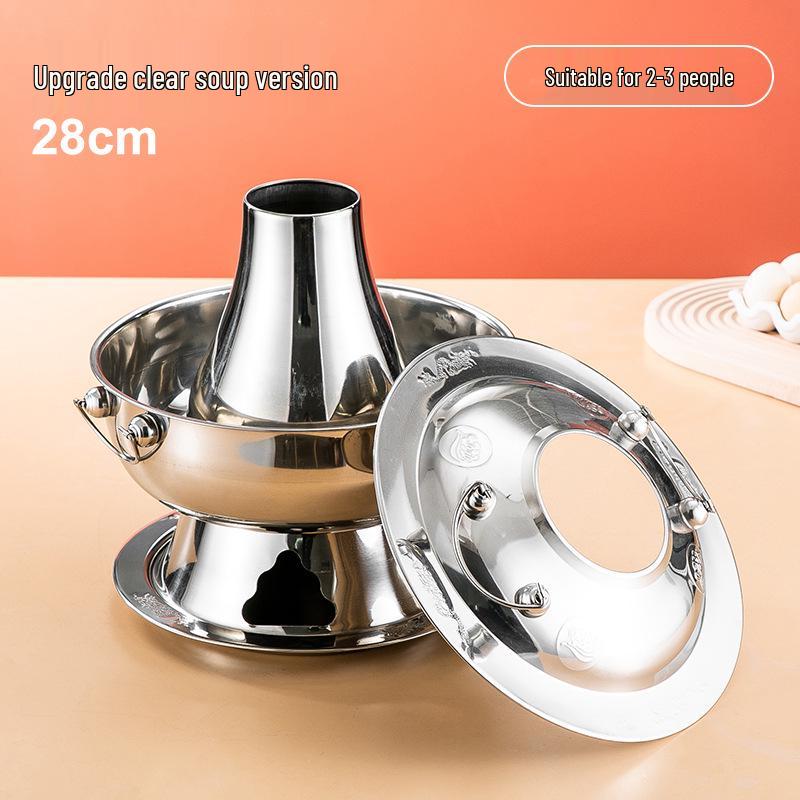 

Традиційний старовинний фіолетово-мідний гарячий горщик для баранини Шабу-Шабу, Вугільна версія для дому та вулиці