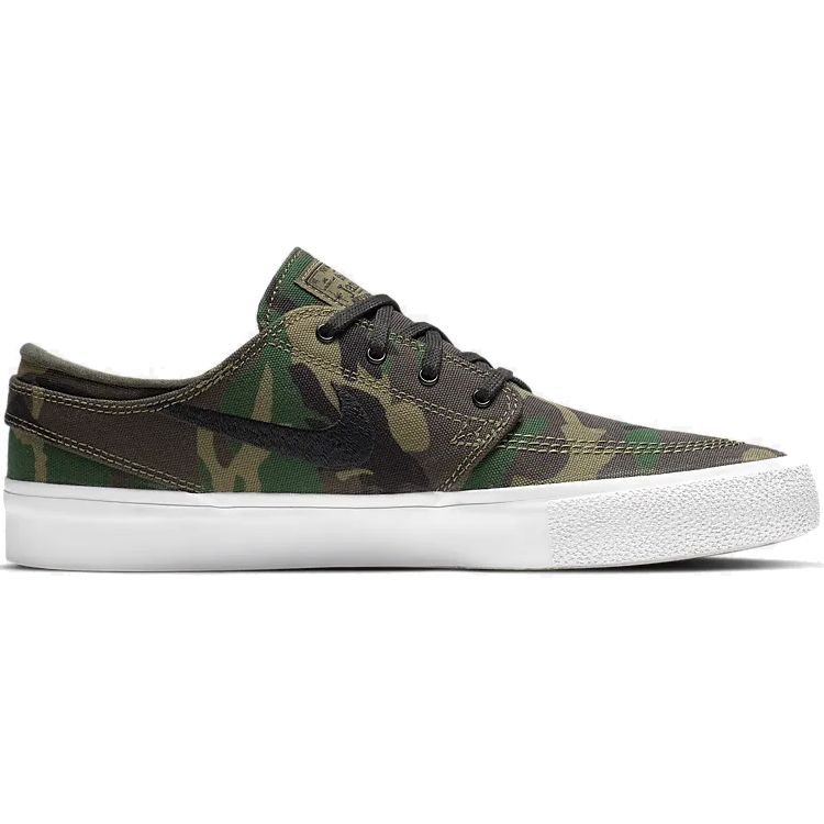 Nike Men's SB Zoom Stefan Janoski Canvas Premium Camo Iguana Black Sequoia Gum Light Brown AQ7878-201