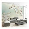 Mural Wallpaper Modern Simple 3D Magnolia Flower Wall Mural Living Room TV Sofa Bedroom Home Decor