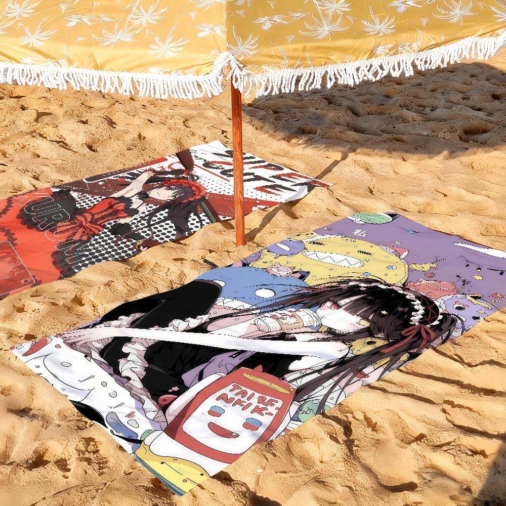 Anime Kurumi Tokisaki Handtuch Schnelltrocknende Strandhandtücher Sind Geeignet Für Schwimmbäder Camping Yoga Und Das Fitnessstudio