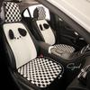 Cartoon Pochacco Grid Winter Plush Universal Car Seat Cushion Covers Skin Friendly Comfortable Puppy Design Car Accessories