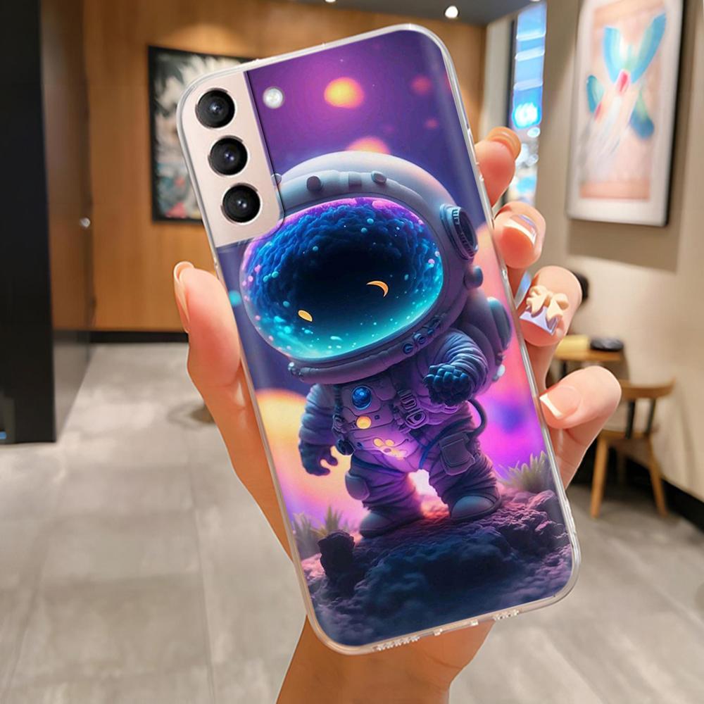 For Samsung S21 FE Plus Ultra Phone Case Butterfly Cat Soft Silicone Cover For Galaxy S21+ S21FE S 21 Protection Funda Coque
