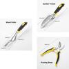 6Pcs Garden Tool Set Garden Shovel Transplant Trowel Hand Rake Weed Puller Garden Fork Pruning Shear for Planting Weeding