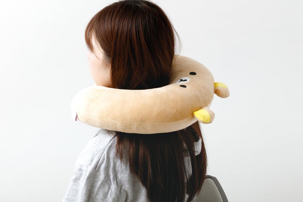 Rilakkuma Together Sleeping Neck Pillow KG12601 H310 X W320 X D90mm San-X "Sleeping Series"