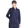 FILA Women DRY Long Sleeve Polo Shirt White Size M FL2028 Quick Dry UV Cut Antibacterial Odor Resistant Sportswear