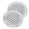 2 Stück runde, lamellenförmige Lüftungsabdeckung aus Edelstahl in Marinequalität, regendicht, für Boote und Yachten, 5 Zoll