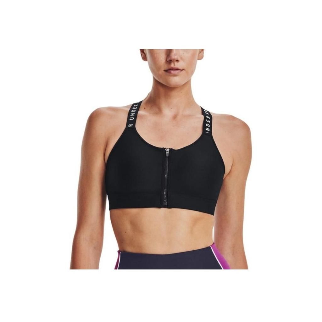 Under Armour Infinity High-Intensity Sports Bra With U-Back and Logo Print Women Underwear Black 1373860-001