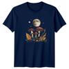 Lunar Mushroom Nature Graphic TShirt Full Moon Fungi Tee