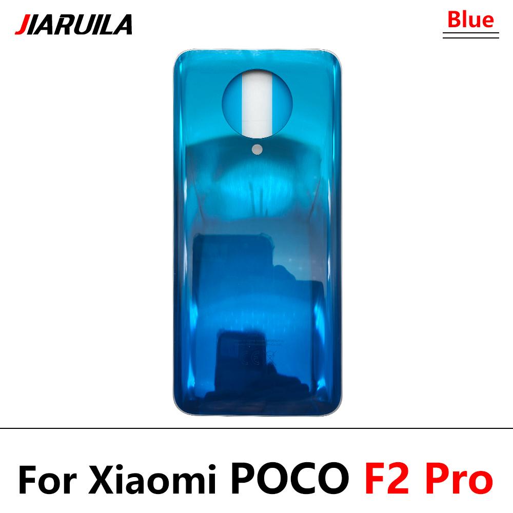 

Новый задний аккумуляторный корпус для Xiaomi Poco F2 Pro с логотипом, замена большого отверстия синий