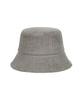 Bajal Wide Corduroy Label Bucket Hat Grey