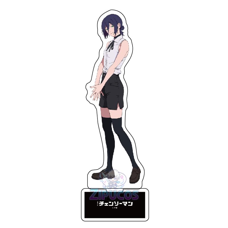 Chainsaw Man Acrylic Stand Set of 6, Denji, Makima, Aki Hayakawa, Power, Reze, Beam, with Base, Collectible Display Figures
