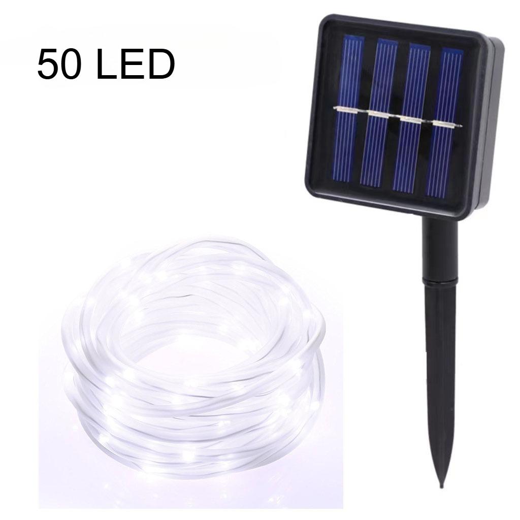 

Halloween 7M/12M Outdoor Solar Tube Rope Led Light Garden Christmas Decoration Fairy String Light Outdoor Wedding Party Led Lamp